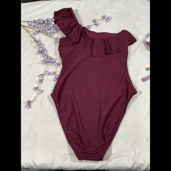 NEW! $158 Robin Piconne Julianna One-Shoulder One-Piece‎ Swimsuit [ SZ 8 ] #3938 - Picture 9 of 12